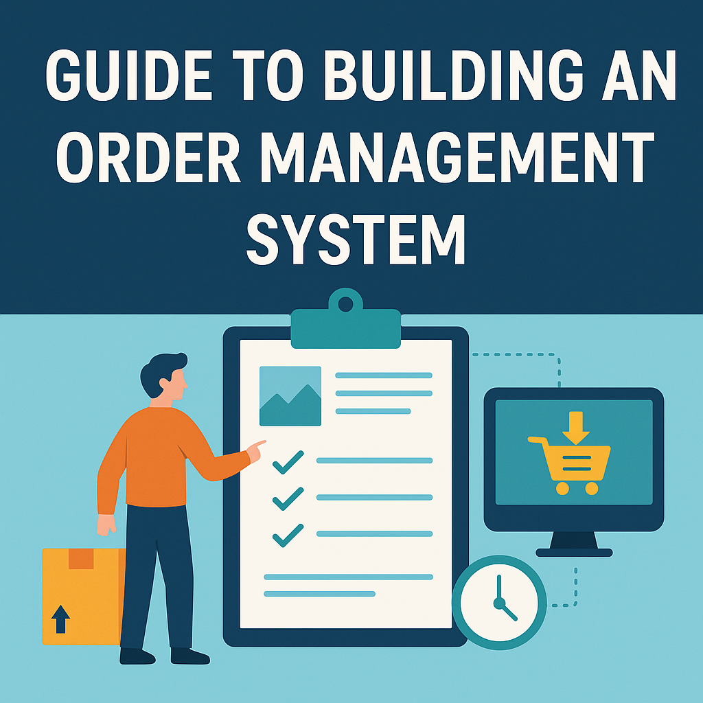 a banner image for the blog about 'Guide to Building an Order Management System'